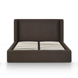 Harmony Performance Chenille Storage Bed - Chocolate Brown / Queen