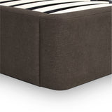 Harmony Performance Chenille Storage Bed - Chocolate Brown / Queen