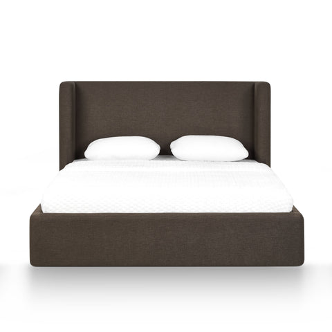 Harmony Performance Chenille Storage Bed - Chocolate Brown / Queen