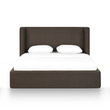 Harmony Performance Chenille Storage Bed - Chocolate Brown / Queen