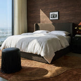 Harmony Performance Chenille Storage Bed - Chocolate Brown / Queen