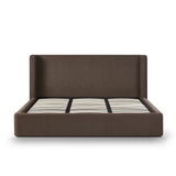 Harmony Performance Chenille Storage Bed - Chocolate Brown / King