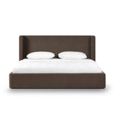 Harmony Performance Chenille Storage Bed - Chocolate Brown / King