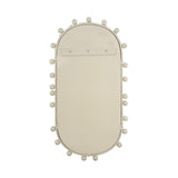 Bubbles Ivory Oval Wall Mirror (17"X31.5"-22.6"X42") - Small