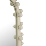 Bubbles Ivory Oval Wall Mirror (17"X31.5"-22.6"X42") - Small
