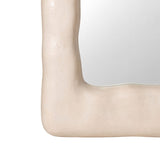 Kaia 32"X64" Cream Textured Small Floor Mirror