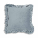 Alessia 20.5" Distressed Velvet Square Throw Pillow - Blue
