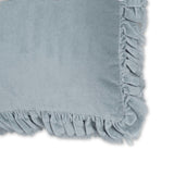 Alessia 20.5" Distressed Velvet Square Throw Pillow - Blue