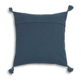 Blossom 20" Printed Cotton Tassel Throw Pillow Cover - With Insert