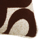 Bonney 20" Boucle Square Throw Pillow Cover - Brown / With Insert