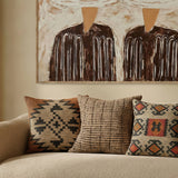 Terra 20"  Square Wool and Jute Kilim Throw Pillow - Mesa / Pillow Cover Only