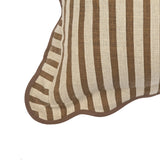 Striped 20" Linen Throw Pillow - Earthy Brown / With Insert
