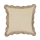 Striped 20" Linen Throw Pillow - Earthy Brown / Pillow Cover Only