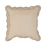 Striped 20" Linen Throw Pillow - Rose Taupe / With Insert