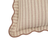 Striped 20" Linen Throw Pillow - Rose Taupe / Pillow Cover Only