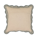 Striped 20" Linen Throw Pillow - Green / Pillow Cover Only