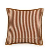 Kora 20" Cotton Jute Contract-Grade Throw Pillow - Terracotta / Pillow Cover Only