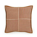 Kora 20" Cotton Jute Contract-Grade Throw Pillow - Terracotta / Pillow Cover Only