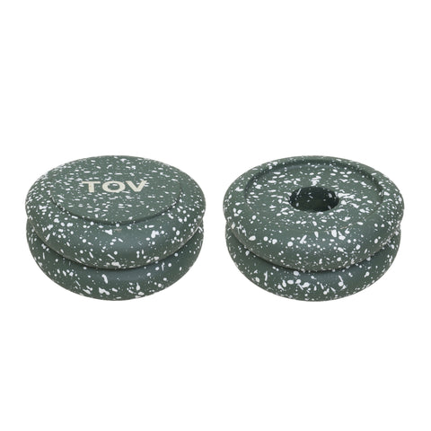 Gabby Stacking Candle Holder - Set of 2 - Green