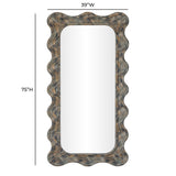 Charlene 39"X75" Squiggle Wall Mirror - Watercolor Print