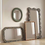 Charlene 39"X75" Squiggle Wall Mirror - Watercolor Print