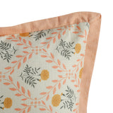 Dolce 20" Blush Pink Natural Cotton Throw Pillow - With Insert