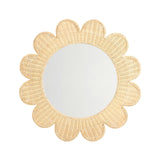 Coralie 33.4" Rattan Round Wall Mirror - Natural