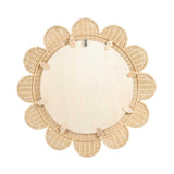 Coralie 33.4" Rattan Round Wall Mirror - Natural