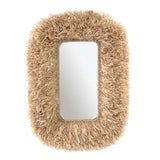 Palm 29.6"x43.4" Natural Sisal Rectangular Wall Mirror