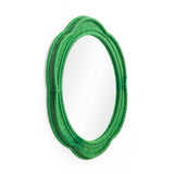Zeva 26.6" Round Wall Mirror - Green