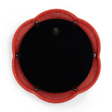 Zeva 26.6" Round Wall Mirror - Red