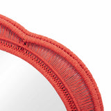Zeva 26.6" Round Wall Mirror - Red
