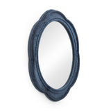 Zeva 26.6" Round Wall Mirror - Blue