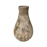 Earthenware Floral Pattern Vase