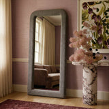 Heidi 43"X78" Upholstered Oversized Floor Mirror - Espresso