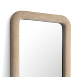 Heidi 43"X78" Upholstered Oversized Floor Mirror - Honey