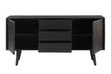 Valentina 59" Black Acacia Buffet
