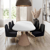 Rishi 120" Rope Oval Dining Table - White