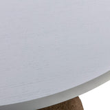 Rishi 48" Rope Round Dining Table - White