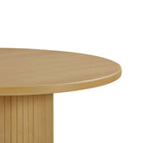 Chelsea 47" Oak Wood Round Dining Table - Natural
