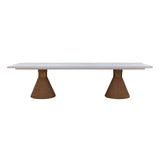 Rishi 120" Rope Rectangular Dining Table - Natural/White