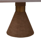 Rishi 120" Rope Rectangular Dining Table - Natural/White