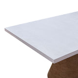 Rishi 120" Rope Rectangular Dining Table - Natural/White