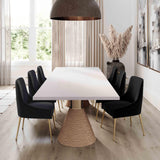 Rishi 120" Rope Rectangular Dining Table - Natural/White