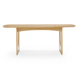 Cybill Natural Ash Rectangular Dining Table (79"-94") - 79"