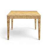 Brandyss 90" Natural Burl Rectangular Dining Table