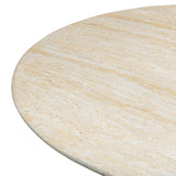 Brut 86" Concrete Patterned Indoor/Outdoor Oval Dining Table - Travertine