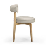 Nikita Performance Vegan Leather Dining Chair - Taupe