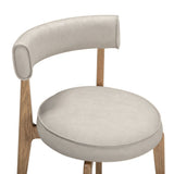 Nikita Performance Vegan Leather Dining Chair - Taupe