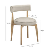 Nikita Performance Vegan Leather Dining Chair - Taupe